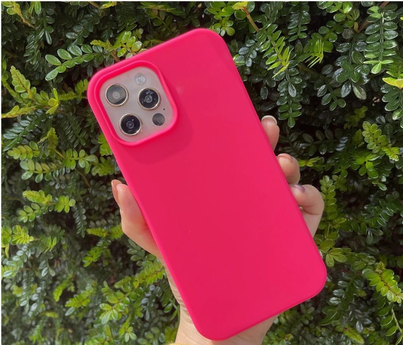Силиконов калъф /цикламен/ за Iphone 13 Pro Max