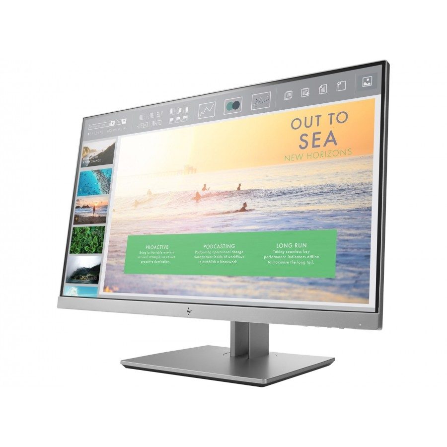 Реновиран монитор - HP EliteDisplay E233, 23", FHD 1920x1080, 16:9, IPS, 1000:1, 250 cd/m2, USB HUB, Клас A-