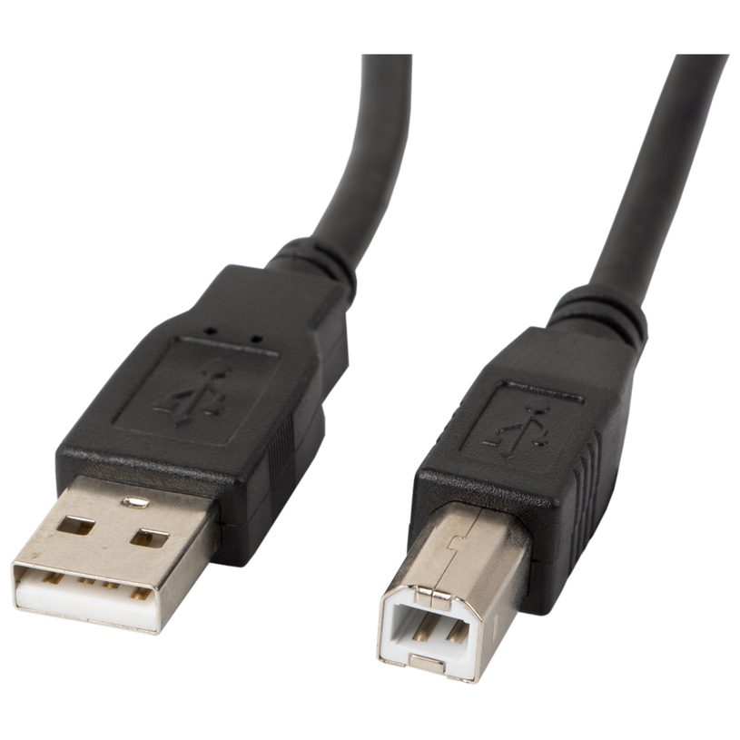 Кабел за принтер Lanberg USB-A (M) -> USB-B (M) 2.0 cable 3m, black ferrite